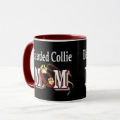 Bartded Collie Dog MAMA Tasse (Vorderseite Links)