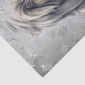 Bartded Collie Dog Seidenpapier (Detail)