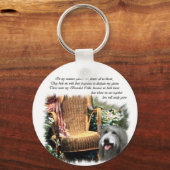 Bartded Collie Kunstgeschenke Schlüsselanhänger (Vorderseite)