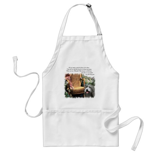Bartded Collie Kunstgeschenke Schürze (Vorne)