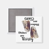 Bartded Collie Lovers Geschirrspülmaschine Magnet (Vorderseite/Rückseite)