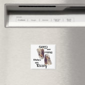 Bartded Collie Lovers Geschirrspülmaschine Magnet (In Situ (Geschirrspüler))