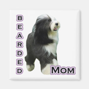 Bartded Collie Mama 4 - Magnet