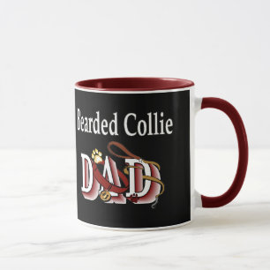 Bartded Collie Vater Geschenke Tasse