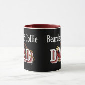 Bartded Collie Vater Geschenke Tasse (Zentrum)