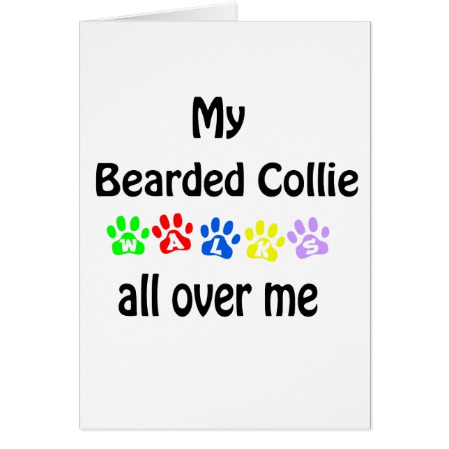 Bartded Collie Walks Design (Vorne)