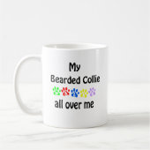 Bartded Collie Walks Design Kaffeetasse (Links)