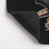 Bartded Dragon Flying Kick Pose Karate Samurai Nin Mousepad (Ecke)
