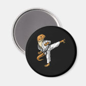 Bartded Dragon Karate Magnet (Vorderseite/Rückseite)