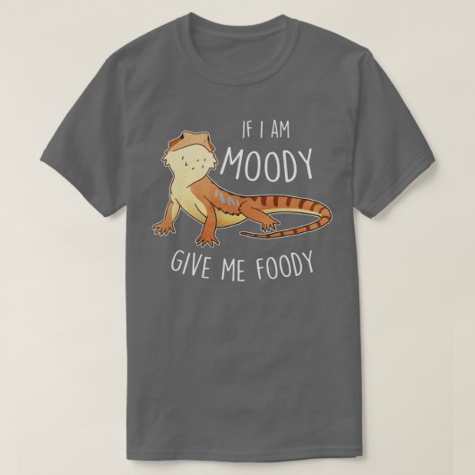 Bartded Dragon Lizard Moody Foody T-Shirt (Design vorne)