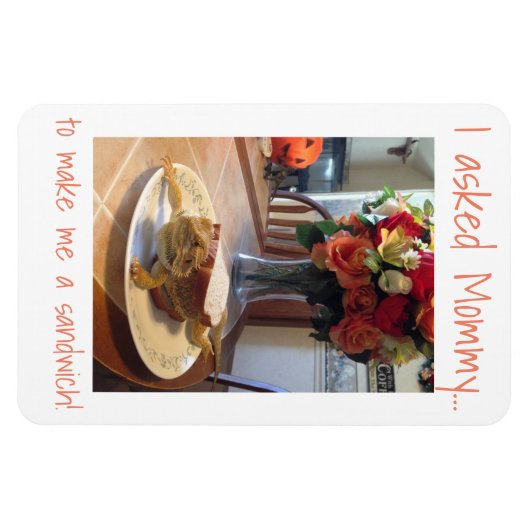 Bartded Dragon Sandwich Magnet (Horizontal)