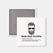 Bartded Funkle Shirt Funny Oncle Definition Magnet (Vorderseite/Rückseite)