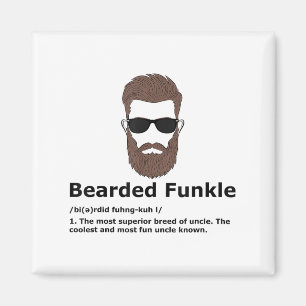 Bartded Funkle Shirt Funny Oncle Definition Magnet