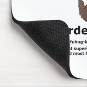 Bartded Funkle Shirt Funny Oncle Definition Mousepad (Ecke)