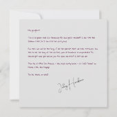 Bartded Man Fashion Portrait Einladung (Rückseite)