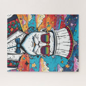 Bartded Man Fashion Portrait Puzzle (Horizontal)