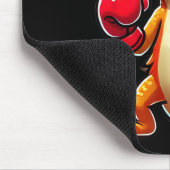 Bartdrache als Boxer-Funny-Boxen verkleidet 1 Mousepad (Ecke)