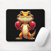 Bartdrache als Boxer-Funny-Boxen verkleidet 1 Mousepad (Mit Mouse)