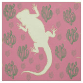 Bartdrache beim Spielen von Cactus Fabric Stoff (Muster)
