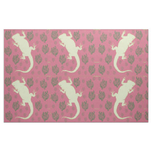 Bartdrache beim Spielen von Cactus Fabric Stoff