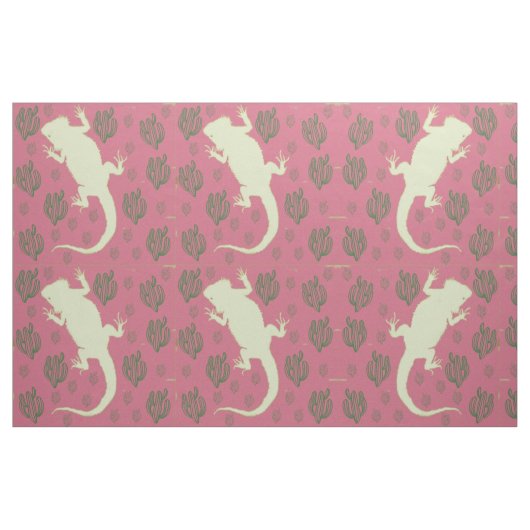 Bartdrache beim Spielen von Cactus Fabric Stoff (Fat Quarter (45,7 x 55,9 cm))