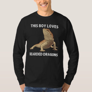 Bartdrache für Jungen Kids Lizard Herpetology T-Shirt