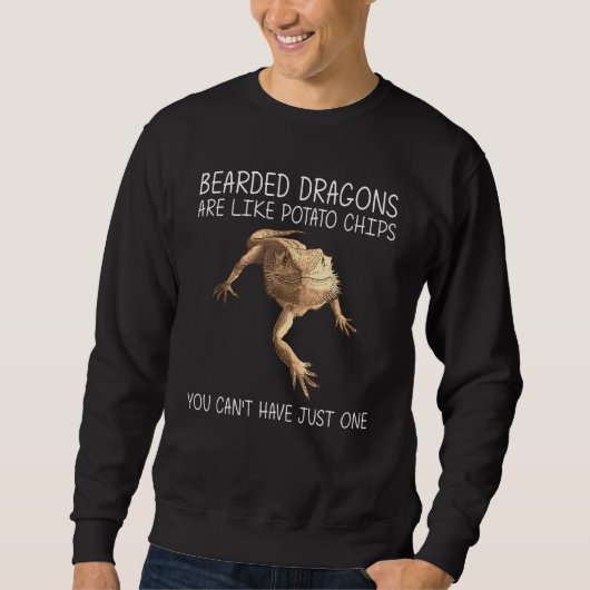 Bartdrache für Männer Frauen Lizard Haustier 3 Sweatshirt (Vorderseite)