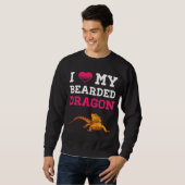 Bartdrache I Liebe meine bärtigen Drachen Männer F Sweatshirt (Vorne ganz)