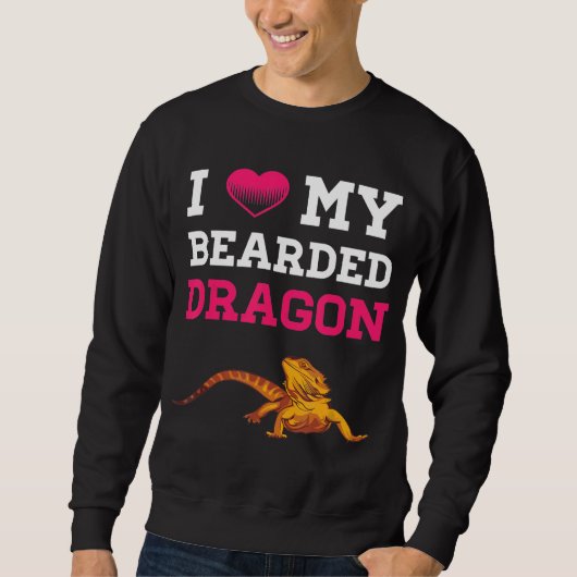 Bartdrache I Liebe meine bärtigen Drachen Männer F Sweatshirt (Vorderseite)