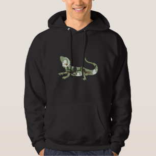 Bartdrache I Lizard I Pogona Silhouette Hoodie