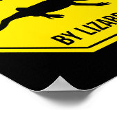 Bartdrache leicht von Lizards abgelenkt Poster (Ecke)