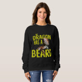 Bartdrache Mein Drache hat einen Bart Sweatshirt (Vorne ganz)