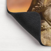 Bartdrache (Pogona Vitticeps) auf Felsen, Mousepad (Ecke)