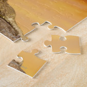 Bartdrache (Pogona Vitticeps) auf Felsen, Puzzle (Seite)