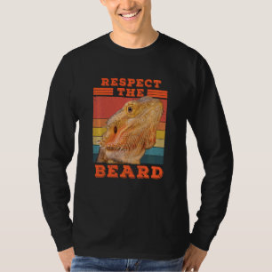 Bartdrache respektiert die Bärenechse und Reptil T-Shirt