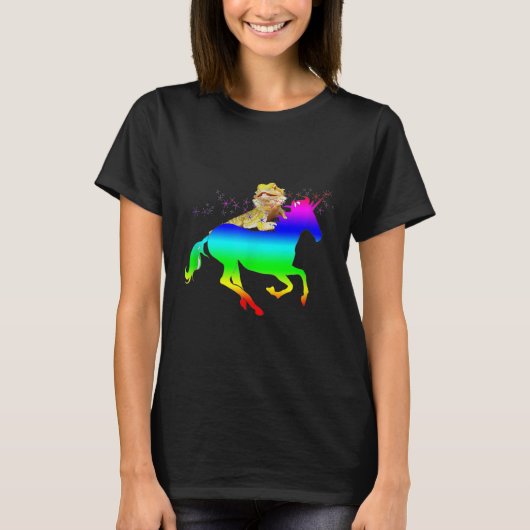 Bartdrache und Pferd T-Shirt (Vorderseite)