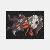 Bartdrache, verkleidet als Piratenfeuer Fleecedecke (Vorderseite (Horizontal))