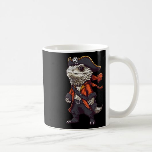 Bartdrache, verkleidet als Piratenfeuer Kaffeetasse (Rechts)