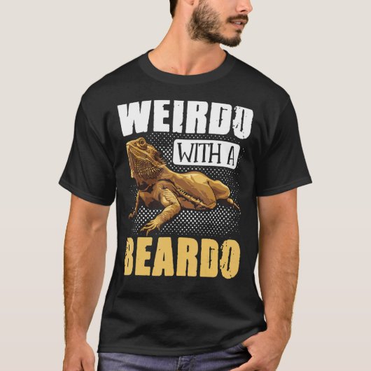 Bartdrache Weirdo mit Beardo Reptiles T-Shirt (Vorderseite)