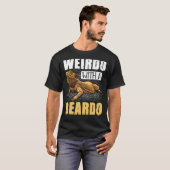 Bartdrache Weirdo mit Beardo Reptiles T-Shirt (Vorne ganz)