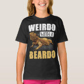 Bartdrache Weirdo mit Beardo Reptiles T-Shirt (Vorderseite)