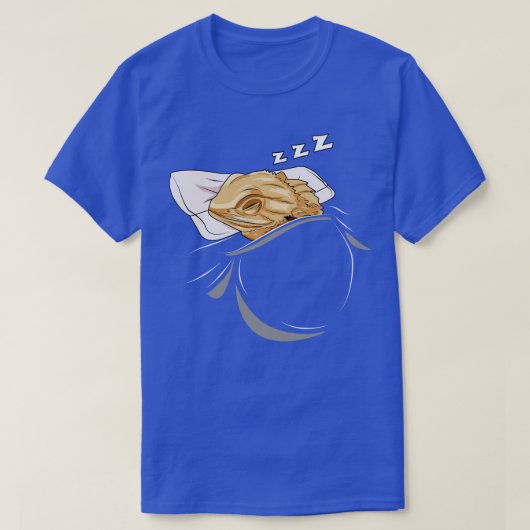 Bartdrachen Schlachten Tier Nickerchen Napping Sch T-Shirt (Design vorne)