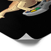 Bartdrachendesign für Kinder Video-Game-Spiel für  Poster (Ecke)