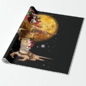 Bartdrachenweihnachtsfest für Reptilienrübe Geschenkpapier (Ungerollt)