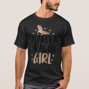 Bartdragon Girl Funny Reptile Pogona Haustier Love T-Shirt