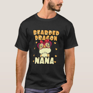 Bartdragon Nana Pogona Reptile Nana Mütter Da T-Shirt
