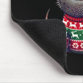 Bartdragon Ugly Sweater Weihnachtsmannmütze Weihna Mousepad (Ecke)