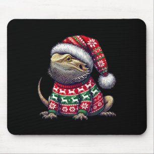 Bartdragon Ugly Sweater Weihnachtsmannmütze Weihna Mousepad