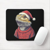 Bartdragon Ugly Sweater Weihnachtsmannmütze Weihna Mousepad (Mit Mouse)