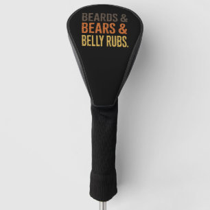 Bärte Bären Bauchmassage LGBTQ Gay Pride Unterstüt Golf Headcover